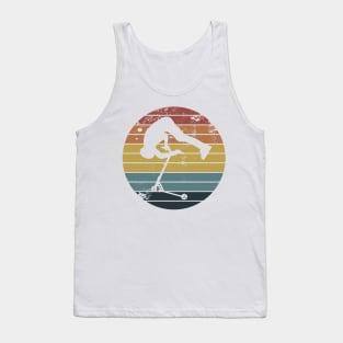 Stunt scooter vintage sun Tank Top